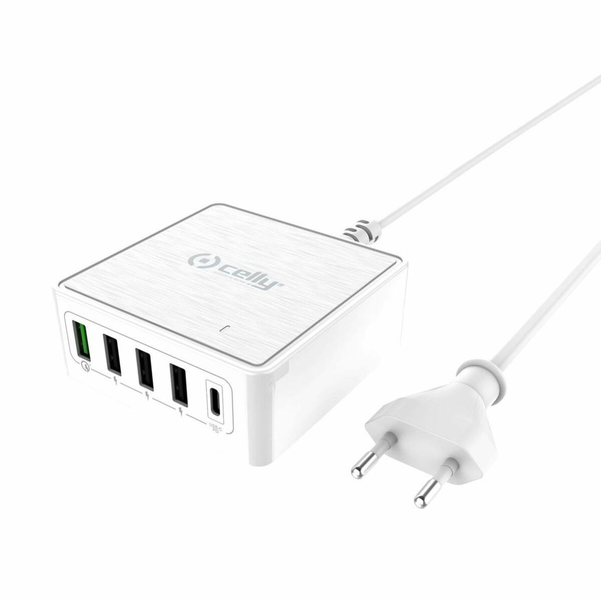 Caricabatterie Celly Pantone Con Doppia Porta USB-A E USB-C Power Delivery 20W - Ricarica Veloce Per 2 Dispositivi, Rosso - 4