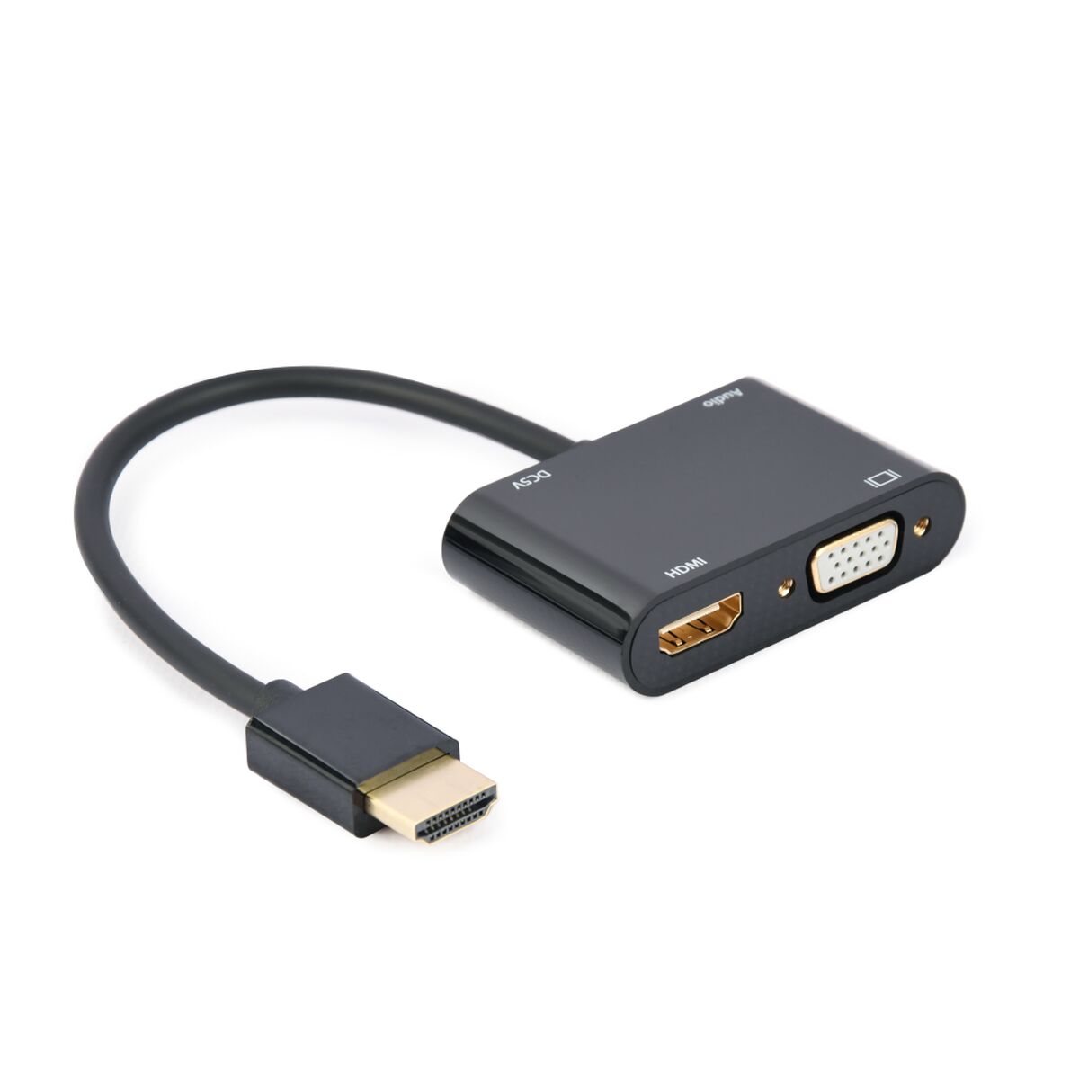 Adaptateur HDMI Vers VGA GEMBIRD A-HDMIM-HDMIFVGAF-01 Noir | Leroy Merlin