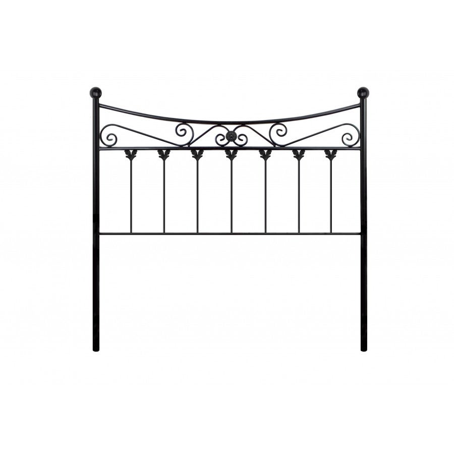 Cabecero de forja mod. coin, color negro, válido para cama de 90cm