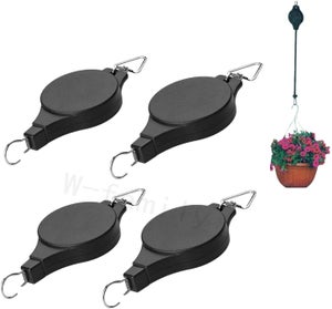 Poulies de suspension rétractables pour plantes, adaptées aux pots