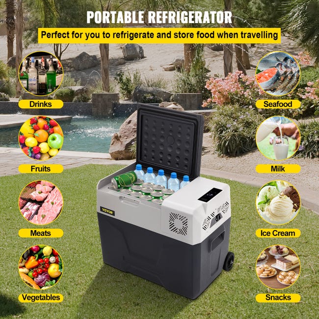 VEVOR Mini Réfrigérateur Frigo Portable pour Voiture Frigo Voiture 30L :  : Cuisine et maison