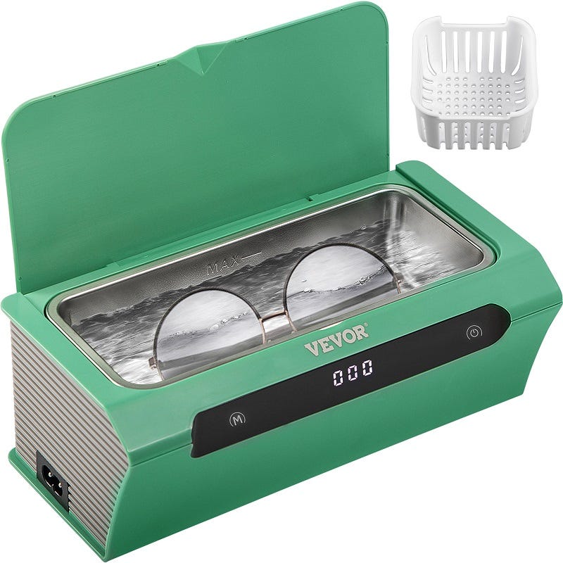 Nettoyeur à ultrason écologique pour bijoux, lunettes et argenterie, Ménage