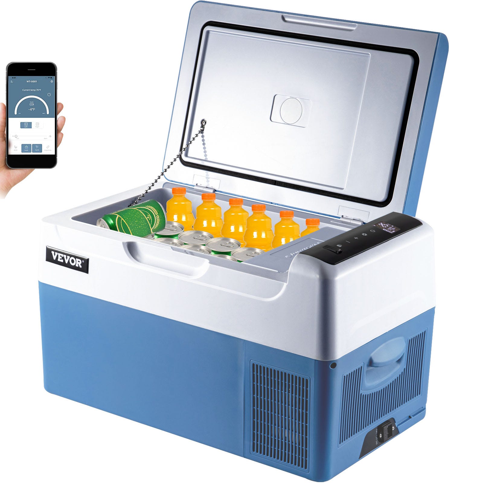 Mini congélateur portable 50 L, porte simple, réfrigérateur