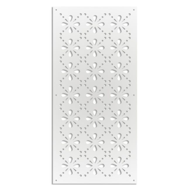 QUADRIFOGLIO - Pannello in PVC traforato - Parasole - Misura: 48x48 cm QUADRIFOGLIO - Pannello in PVC traforato - Parasole - Misura: 48x48 cm