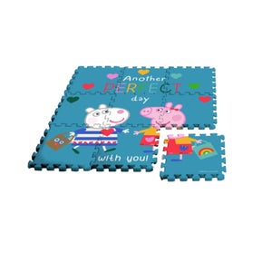 4PCS FUNNY 60 x 60 x 0,8 cm doux puzzle tapis tapis pour enfants jeu  d'intérieur