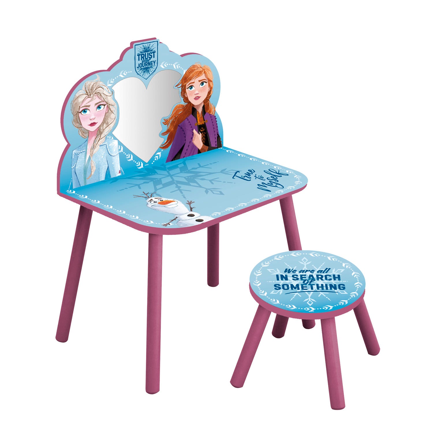 Coiffeuse sur table La Reine des Neiges (Frozen) - Parole de mamans