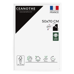 Achetez Cadre Trendy Blanc 50x70 cm - Passe-partout Blanc 42x59,4