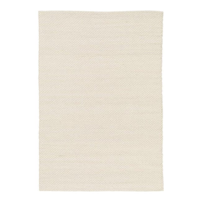 Tapis moderne en laine uni, tissé à la main, de couleur beige