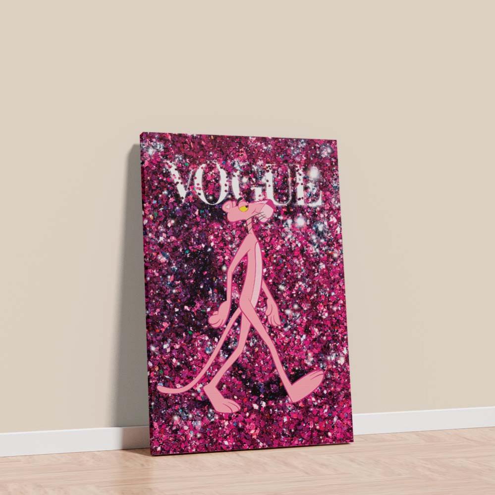 Quadro Moderno Modulare Vogue 5 Pezzi – 48x85 Cm – Stampa Passione – Pannelli In Fibra Di Legno, Made In Italy