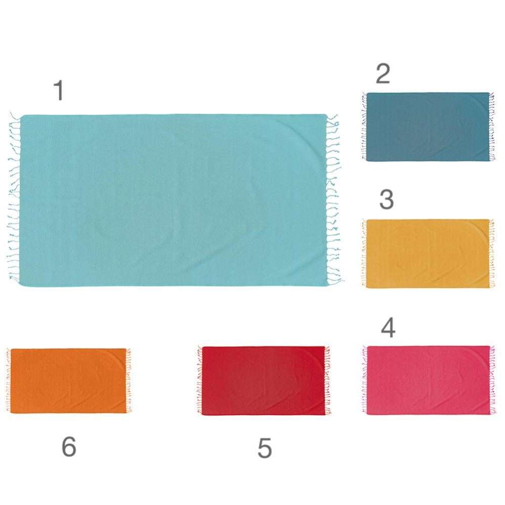 Hamamtuch BAROCK blau Strandtuch Pareo Saunatuch 90x175 cm 100