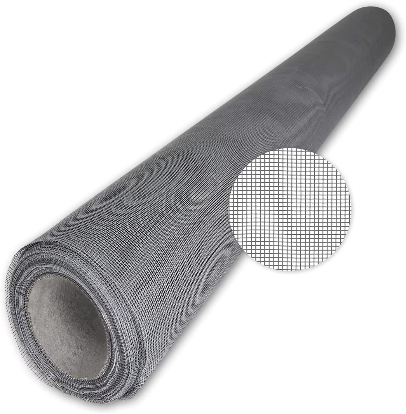 Windhager Zanzariera in Fibra di Vetro di Alta qualità, saldata a Rete, Resistente ai Raggi UV, Antracite, 150 x 300 cm, 03483