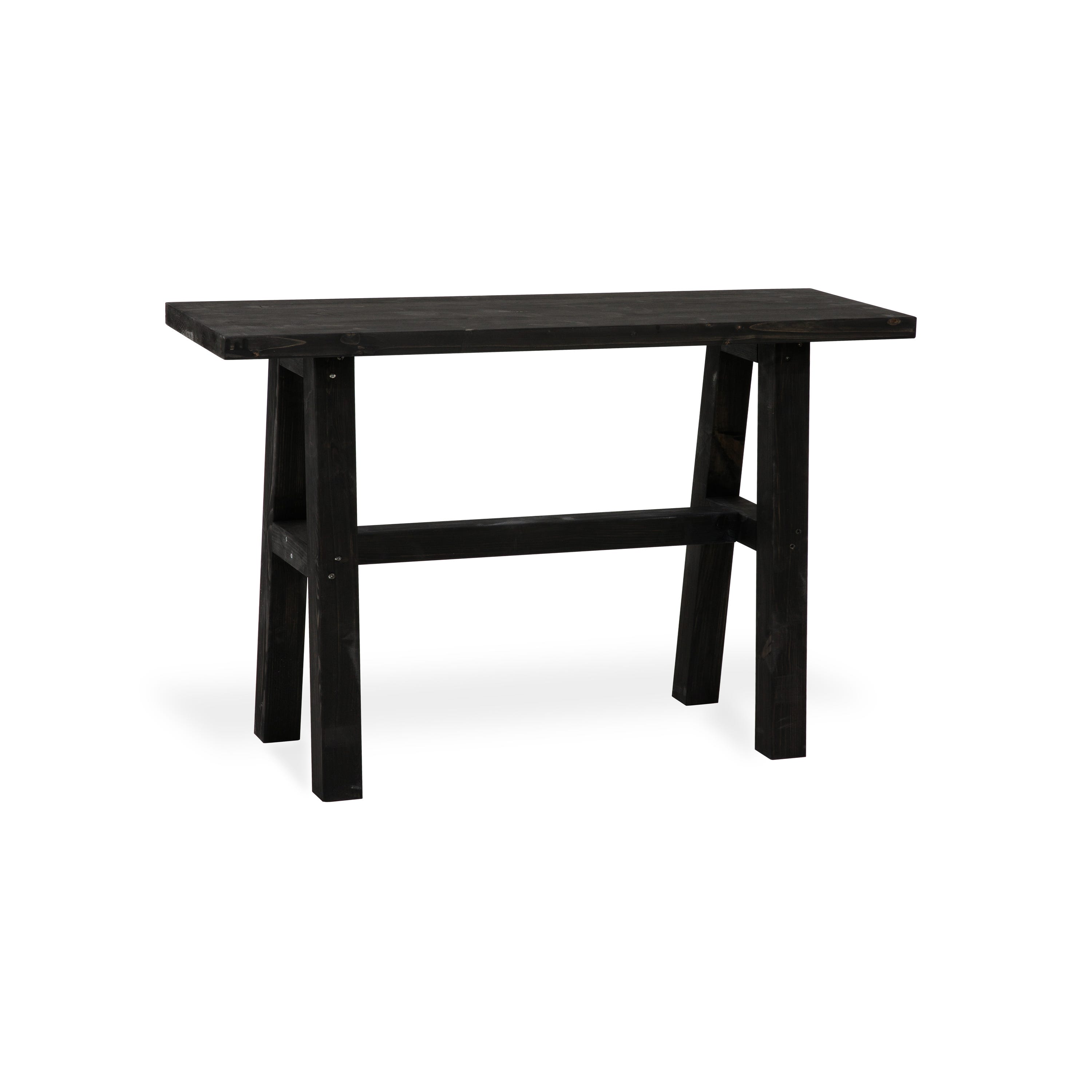 BLENOM Mesa consola recibidor o mesa de entrada de madera maciza sostenible  Aimana c/Irregular 50x23-25x76cm Nogal WN