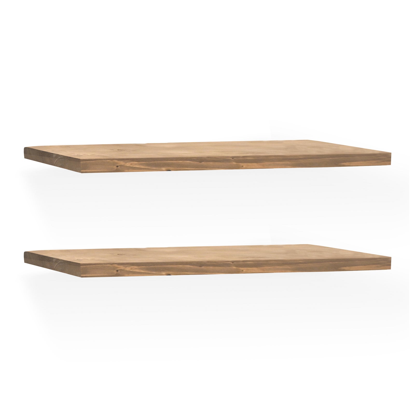 Escalera de madera maciza en tono natural de 150x41cm