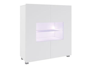 Credenza con vetrina bianca MP14