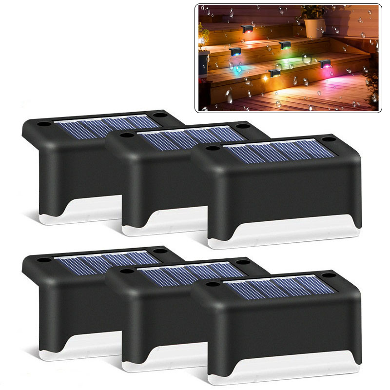 6pcs Solar Pool side Light, couleur imperméable à l'eau escalier Night