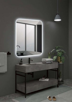 Espejo led baño cuadrado retroiluminado MAGNA 60x80 - CRISTALED