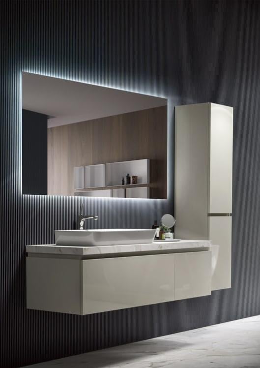 Mice Specchio Con Luce LED Da Bagno 80×80 Cm – Retroilluminato, Luce Fredda Frontale, Vetro Di Sicurezza - 3