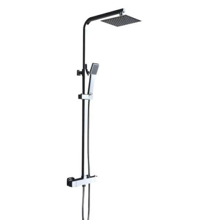 Columna ducha negro mate termostática, Vigo IMEX BTV013/NG