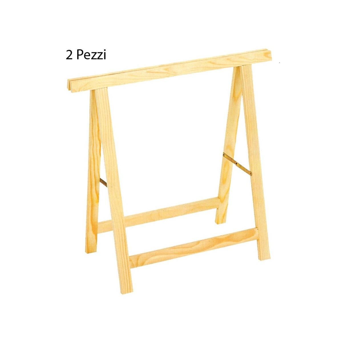 Pircher Cavalletto Pieghevole In Abete 75x40x75 Cm - Legno Naturale, Compatto E Pratico