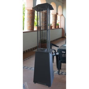 Stufa Fungo Gas GPL 11Kw Max 92m2 Calore Esterno Giardino Terrazzo Bombola  15kg - Acciaio Inox