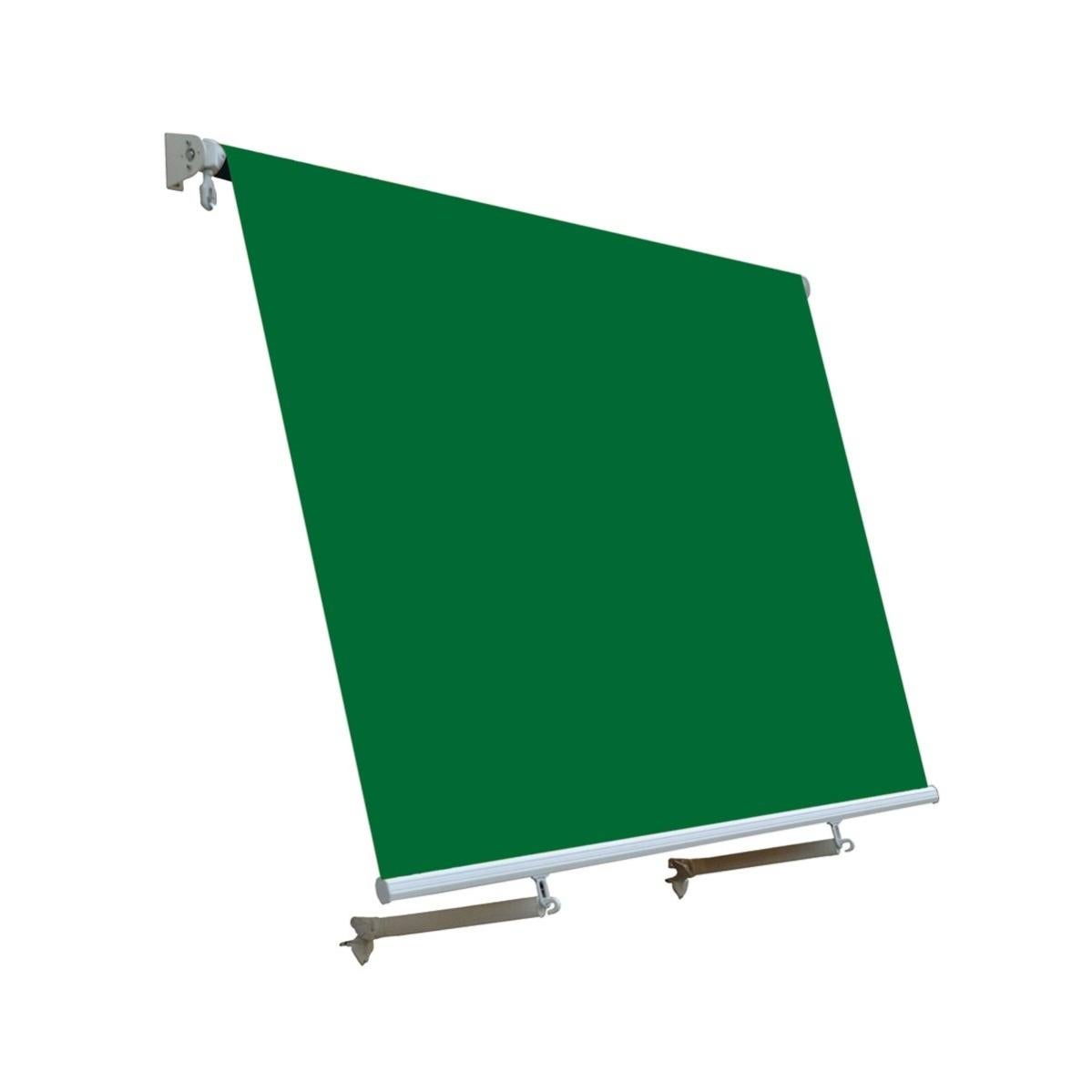 SOFFICIOSO Tenda Da Sole A Cascata Per Esterno, 145x250 Cm, Colore Verde, Con 8 Anelli, 100% Poliestere, Lavabile - 4