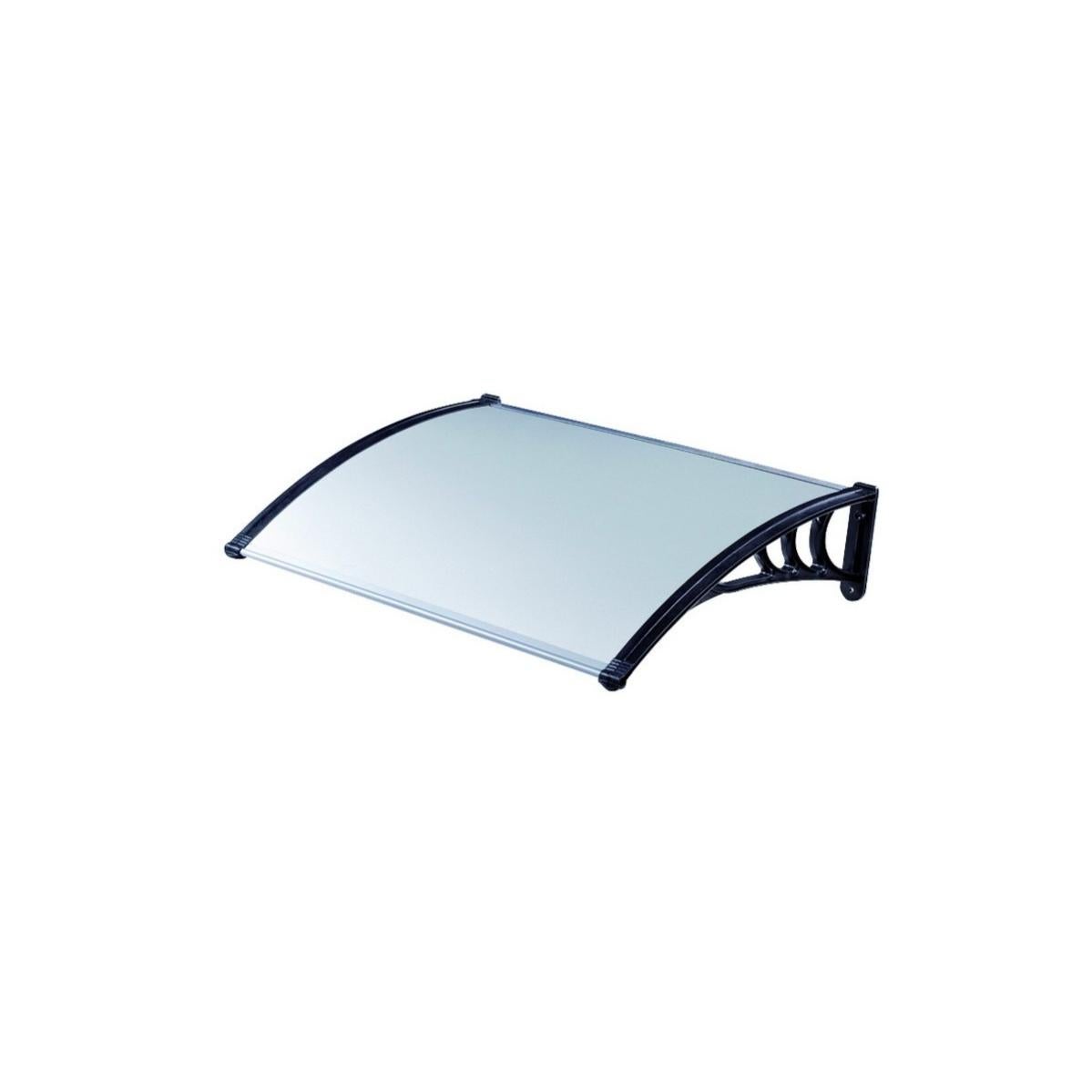 Pensilina Tettoia In Policarbonato Compatto Satinato Modulabile Da Esterno 120x100 Cm 54903167