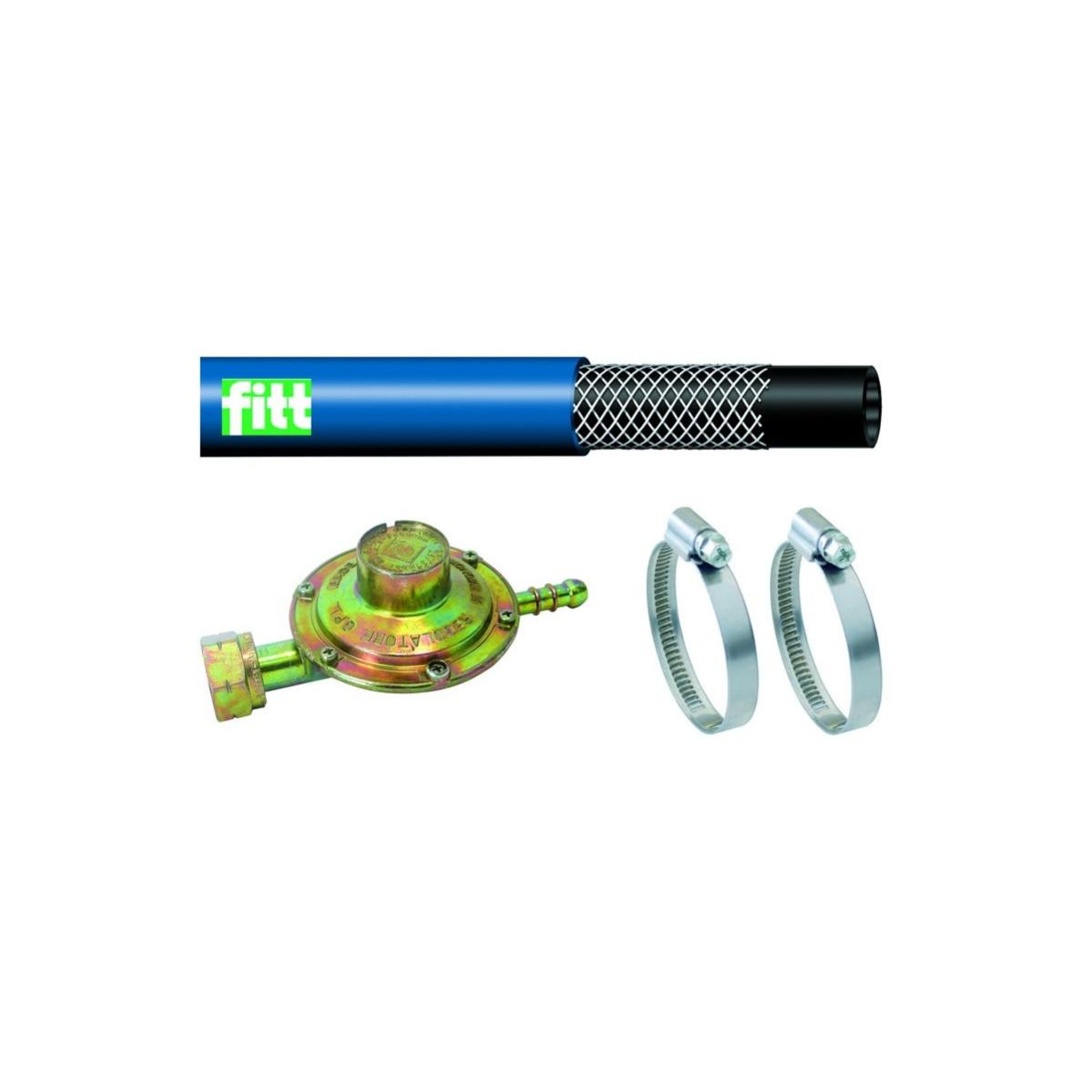 Kit GPL Per Stufa A Gas Infrarossi - Regolatore, Tubo E Fascette