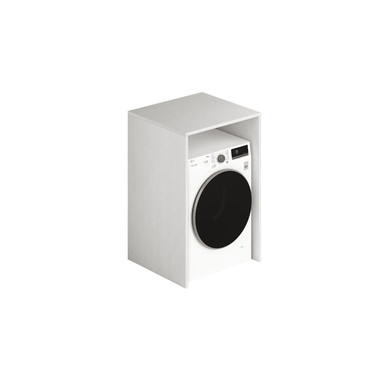 Ceresio mobile copri lavatrice asciugatrice 2 ante bianco 71x71x91,5cm
