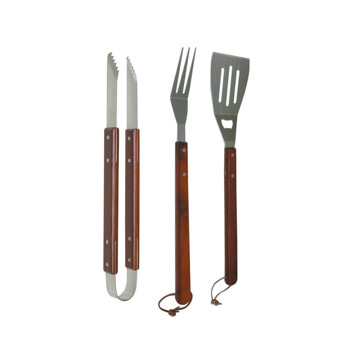 Bricoutlet Set 6 Utensili Per Barbecue In Acciaio Inox - Con Valigetta, Forchettone, Pinza, Spazzole E Palettina