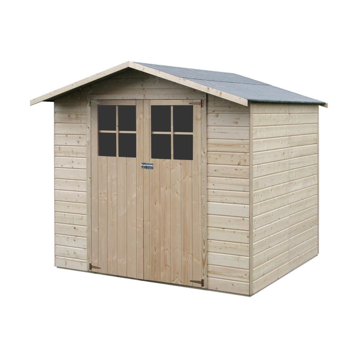 Casetta Da Giardino In Metallo 278x127 Cm – Box Attrezzi Esterno Con Doppia Porta, Nuova