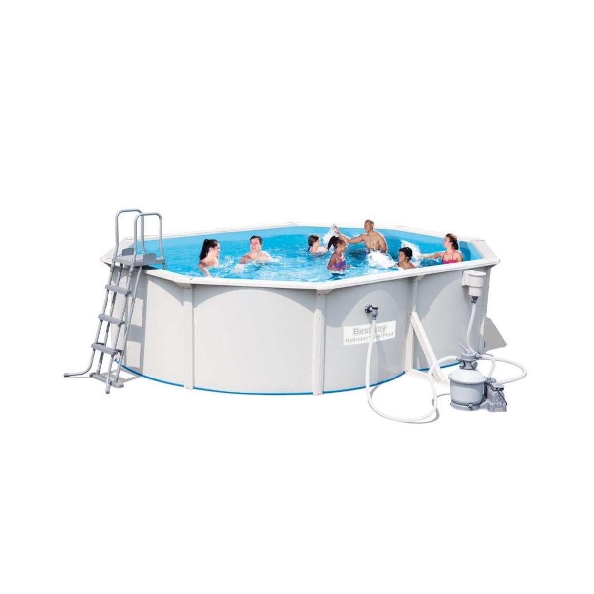 Well2wellness Impianto Filtrante Per Piscina Mida.Maui 300 Mm Plus Con Pompa Mida.Pombi 4 – Filtro A Sabbia Con Valvola 6 Vie E Manometro