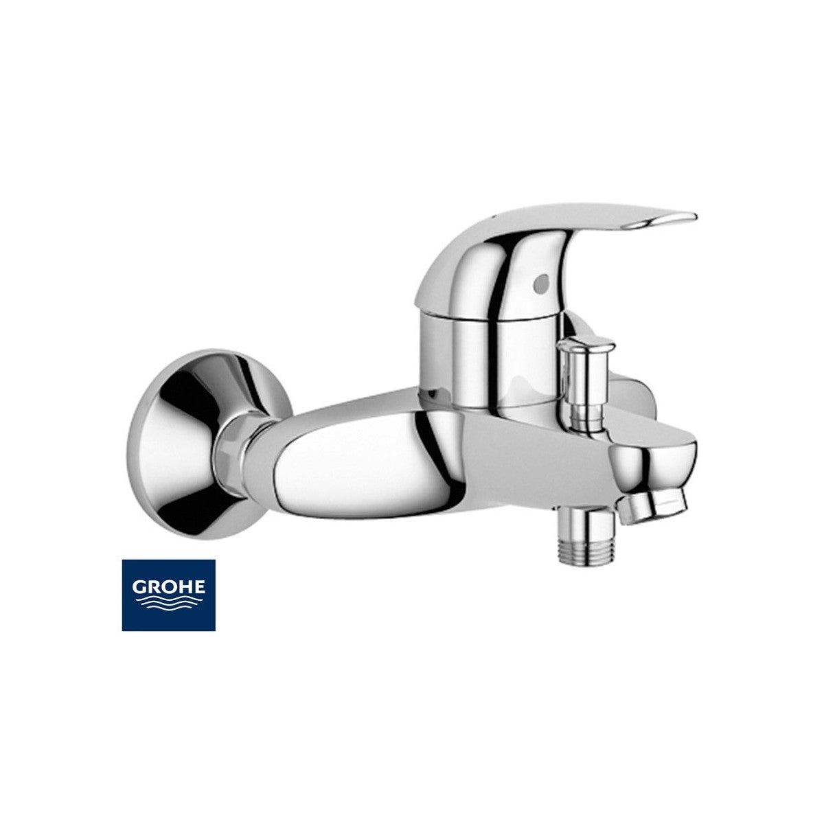 Grohe Euroeco Rubinetto per Doccia Incasso Miscelatore Monocomando Bagno da  Muro