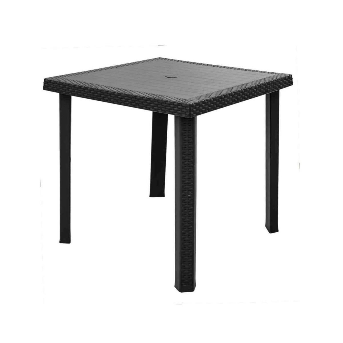 Tavolo Quadrato In Plastica Da Giardino 80x80 H72cm Gambe - Foto 4