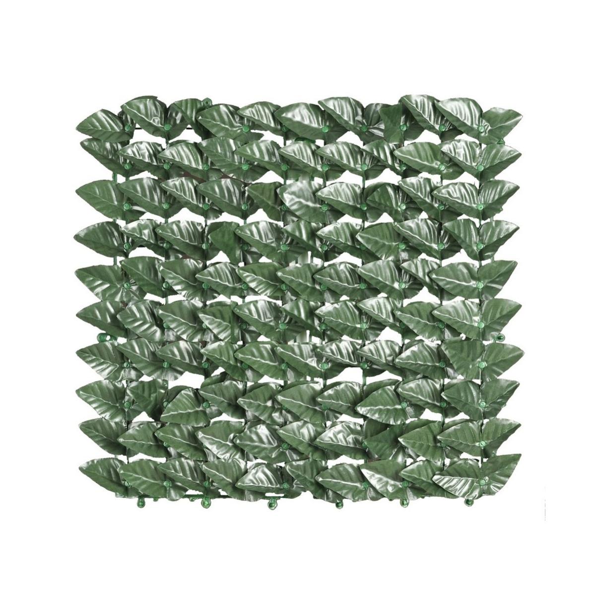 Siepe artificiale sempreverde 100x100cm piante 3D giardino Lemox