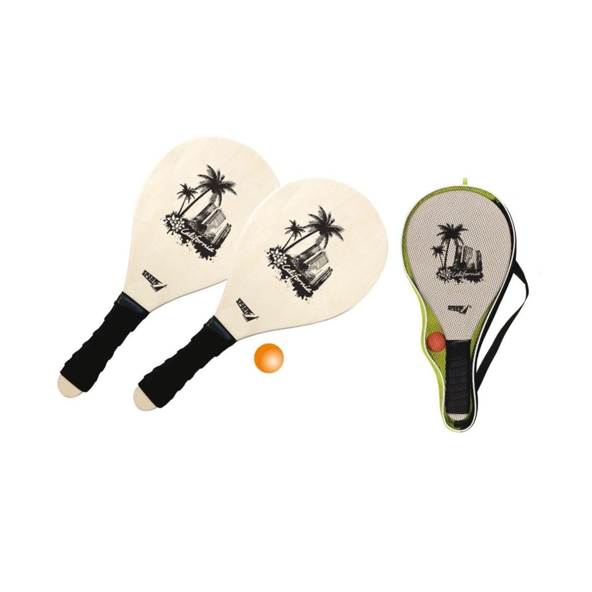 Salt on Wood Racchette Collezione Beach-Tennis con rapidi Rally | Racchettoni da Spiaggia Fatto a Mano da Legno