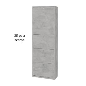 Il numero 1 del risparmio-GAIA SCARPIERA 2 ANTE A RIBALTA IN LEGNO 63 X 24  X 80 CM COLORE BIANCO