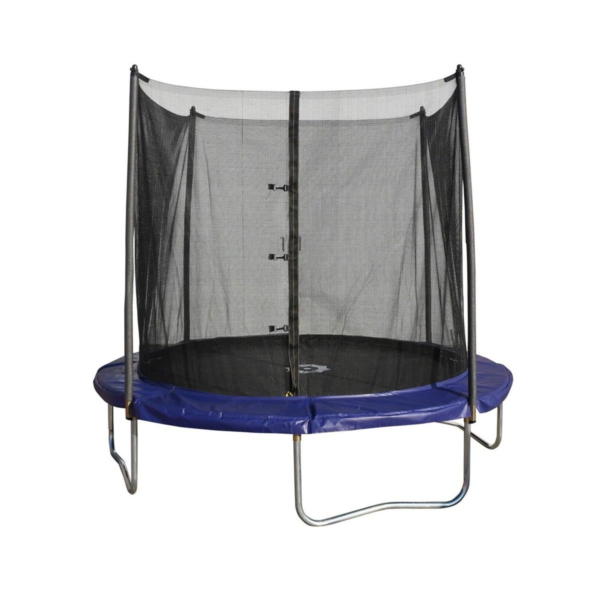 Trampolino Kangui Jumpi Zen Con Rete Di Sicurezza – Diametri 305, 360, 430 Cm – Struttura Robusta E Molle Coniche