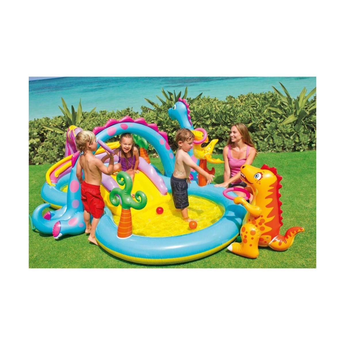 Piscina Con Scivolo Parco Per Bambini Intex Gonfiabile Con Palline Da piscina-con-scivolo-parco-per-bambini-intex-gonfiabile-con-palline-da