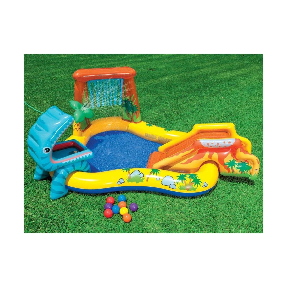Piscina Con Scivolo Dinosauro Per Bambini Intex Gonfiabile Gioco Da piscina-con-scivolo-dinosauro-per-bambini-intex-gonfiabile-gioco-da