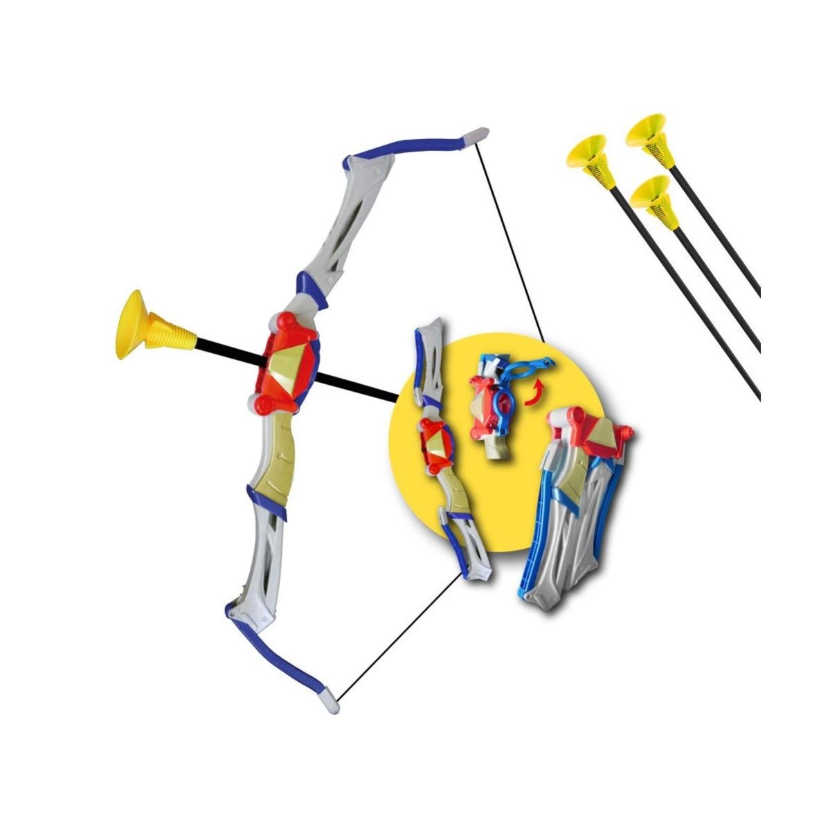 Set Tiro Con L'Arco Per Bambini BAKAJI - Arco, 3 Frecce A Ventosa, Bersaglio E Portafrecce, Gioco Sportivo - Foto 9