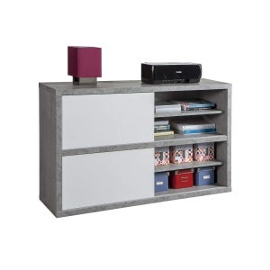 Mitepek - Mobiletto soggiorno, credenza cucina, 2 ante scorrevole