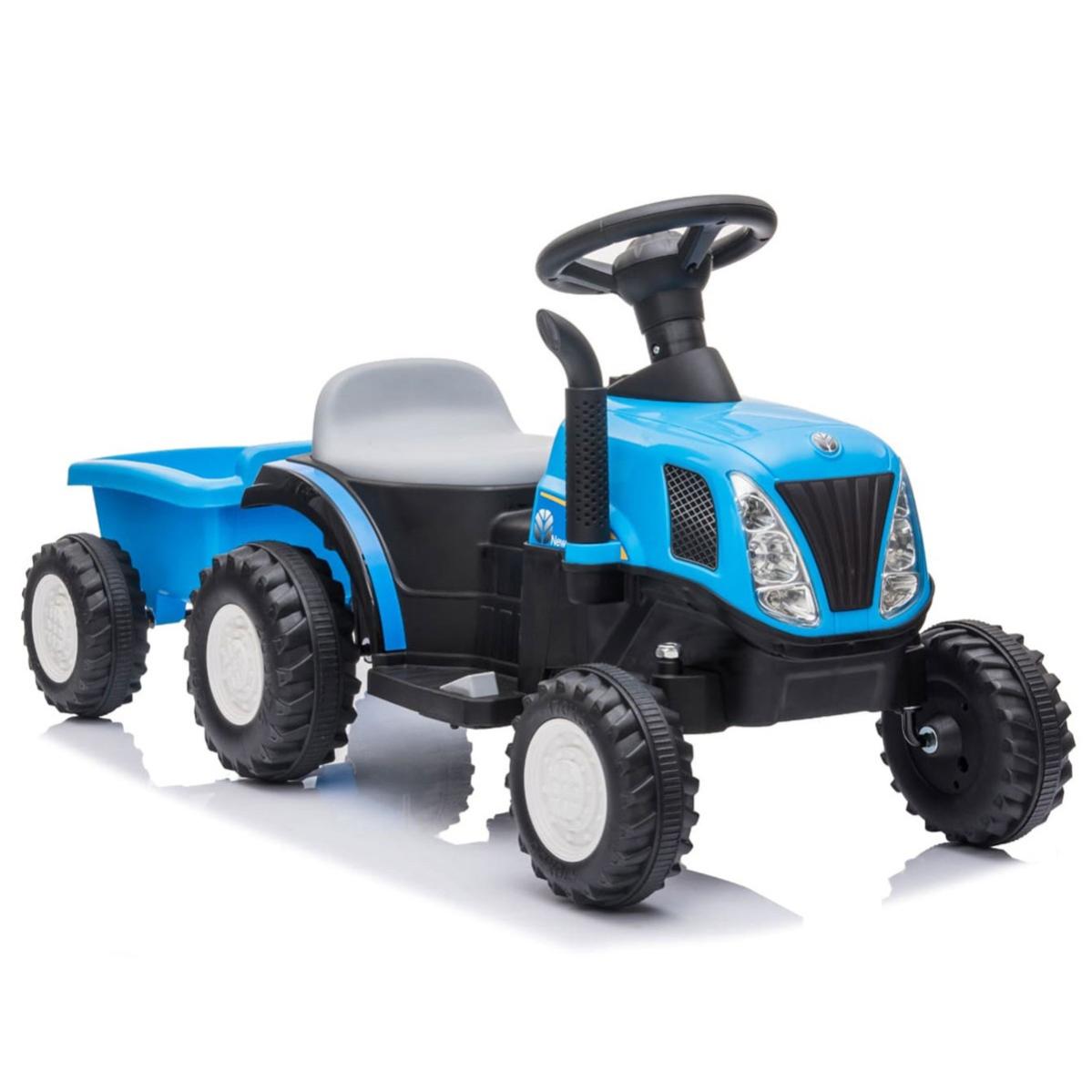 Small Truck Bianco Elettrico per Bambini a Batteria 6 V con Suoni e Luci
