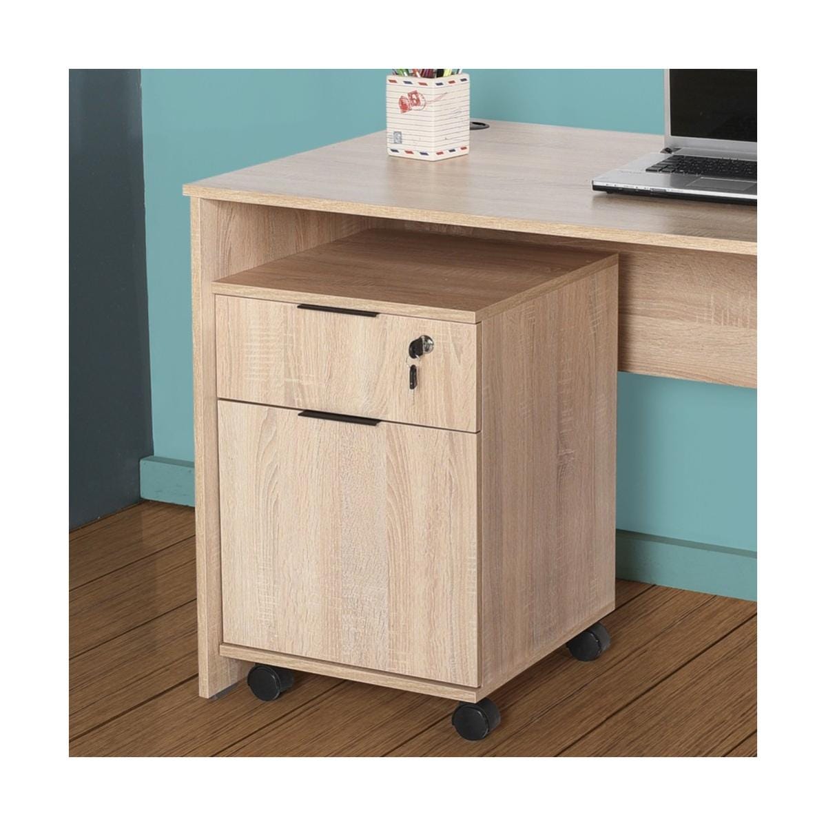 Homgoday Armadietto con Ruote Rovere Fumo 60x53x72 cm Legno Multistrato, Mobiletto Portaoggetti Ripiani Salvaspazio per Soggiorno Ufficio, Credenza Mobiletto Armadio di Stoccaggio Homgoday Armadietto con Ruote Rovere Fumo 60x53x72 cm Legno Multistrato, Mobiletto Portaoggetti Ripiani Salvaspazio per Soggiorno Ufficio, Credenza Mobiletto Armadio di Stoccaggio