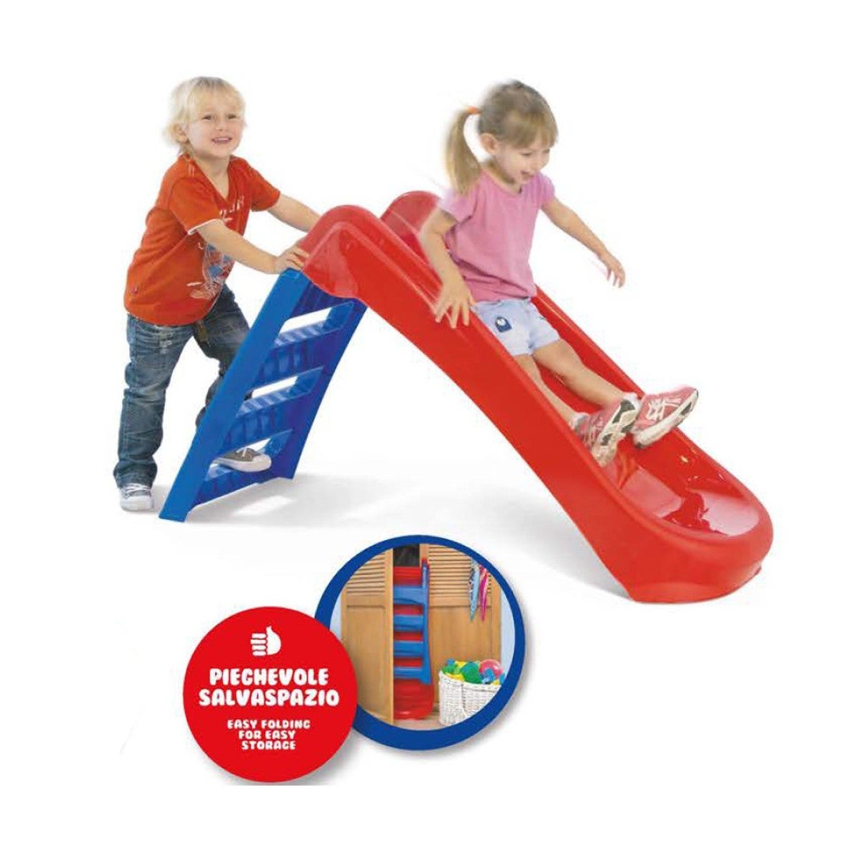 Scivolo per Bambini 7 Gradini Grande in Plastica Scaletta Bimbi Giardino  Esterno 9145500112257