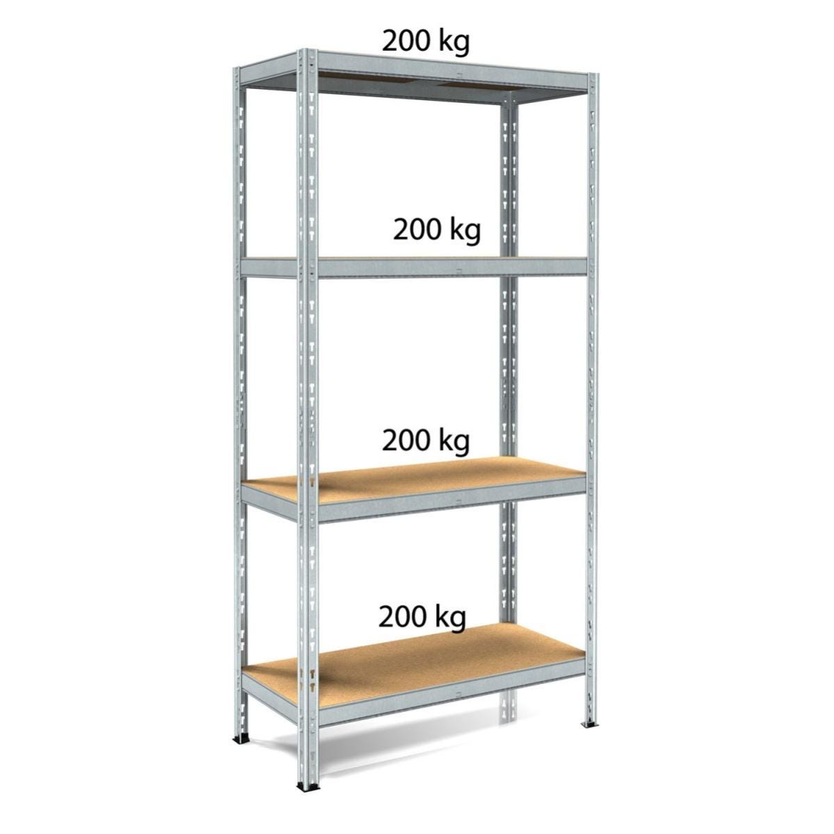 Scaffalatura In Metallo 4 Ripiani 100x40 Scaffali Ad Incastro Modulare Scaffalatura In Metallo 4 Ripiani 100x40 Scaffali Ad Incastro Modulare