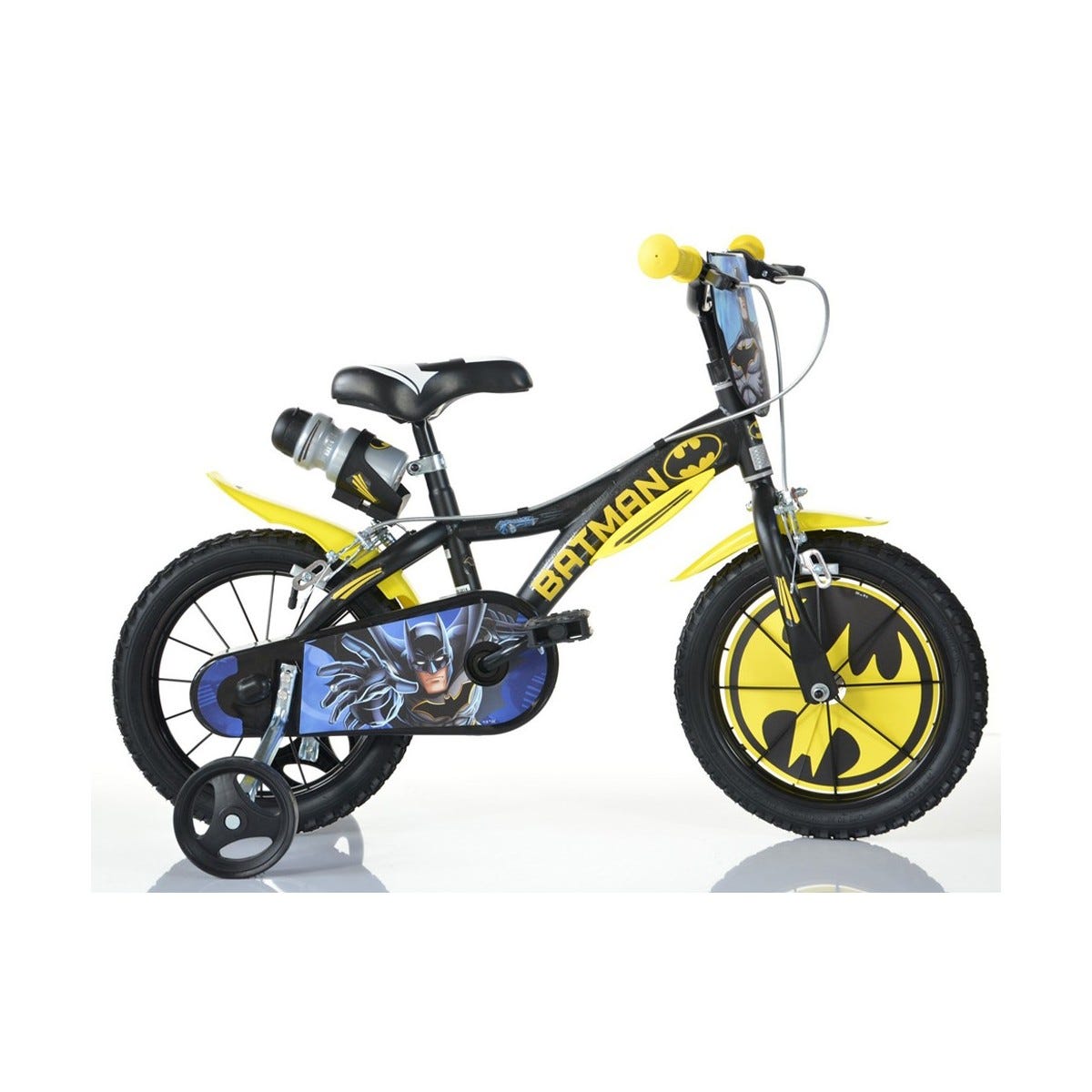 Bicicletta da Bambino Batman Ruota 14 Pollici 3 4 5 6 anni Bimbo Rotelle  Freni