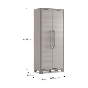 Titan Multispace XL Keter armadio per esterno grigio nero 8 ripiani