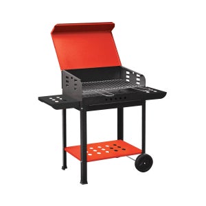 Barbecue BBQ a Carbone Carbonella con coperchio griglia Ø57cm Grande Pupo