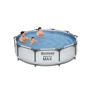 Bestway Piscina Gonfiabile Famiglie Rettangolare 262x175x51 Blu Bianca -  AMDGarden