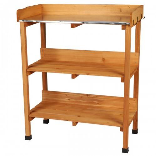 Alice's Garden Table De Rempotage Petunia Avec 2 Tiroirs - Établi Extérieur Bois Pour Semis Et Jardinage